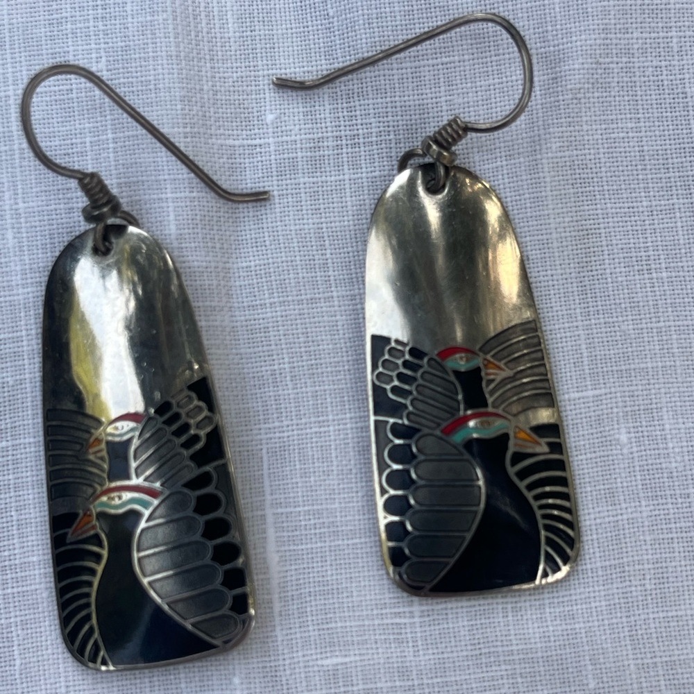 Laurel Burch “Moon Dove” Earrings